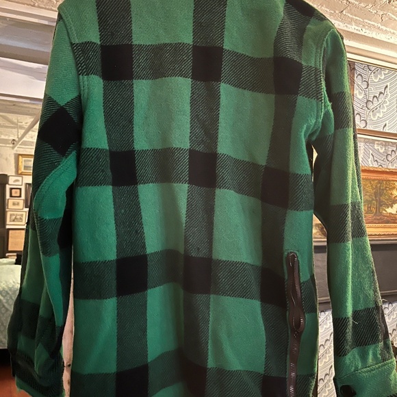 Vintage wool jacket, green plaid - Picture 3 of 7